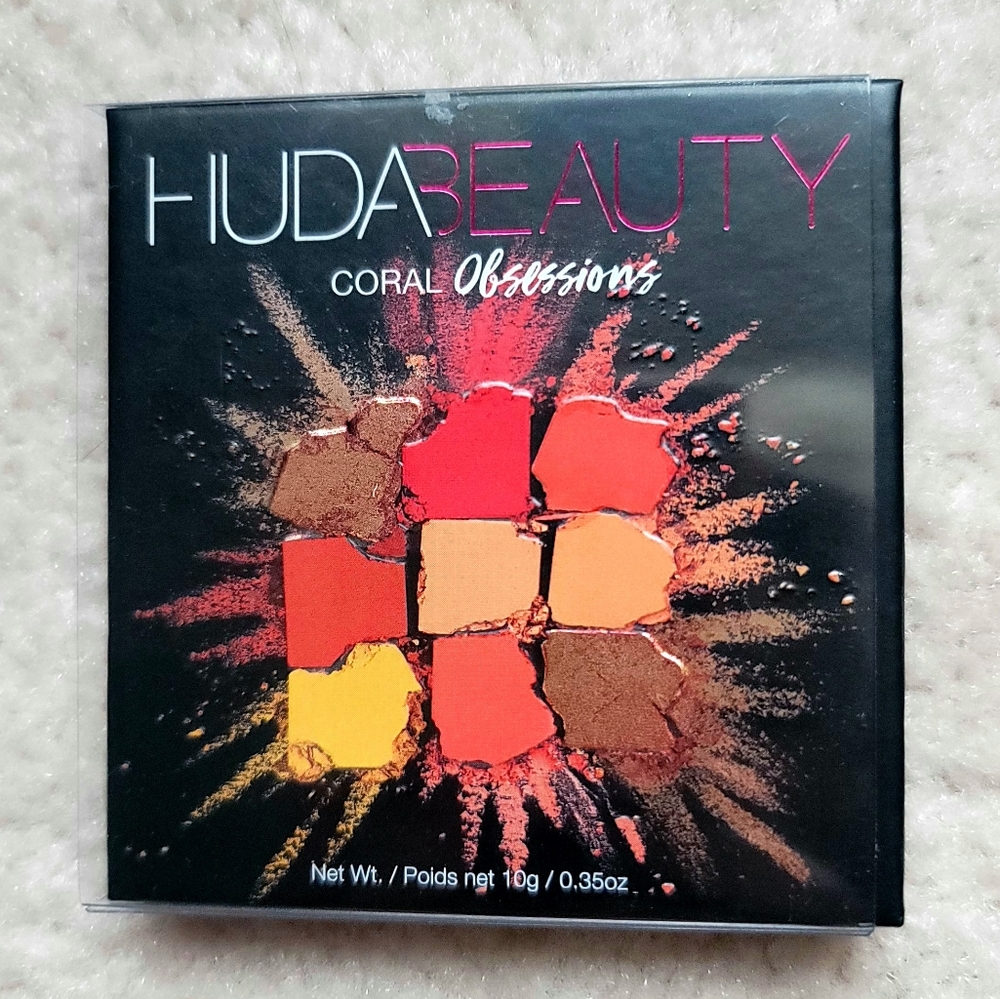 NEW Huda Beauty Coral Obsessions Eyeshadow Palette 0.35 oz